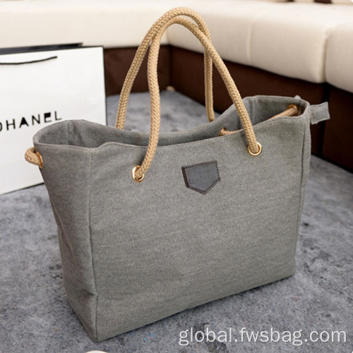 Custom Canvas Tote Shopping Bags Wholesale Custom Print Logo Casual Black Shopping Bags Factory